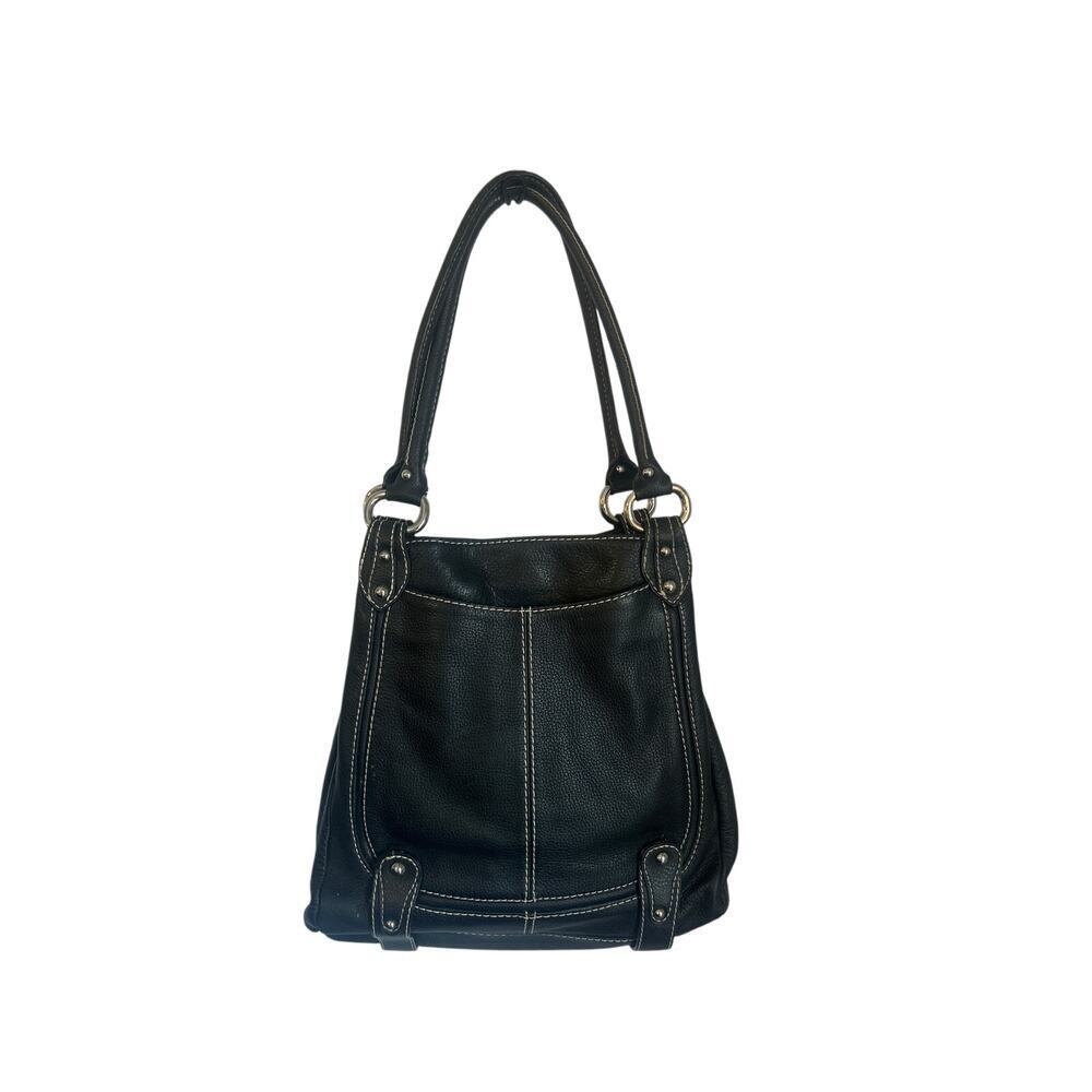 Sophia Caperelli Leather Bucket Purse Handbag Tote Animal Print interior